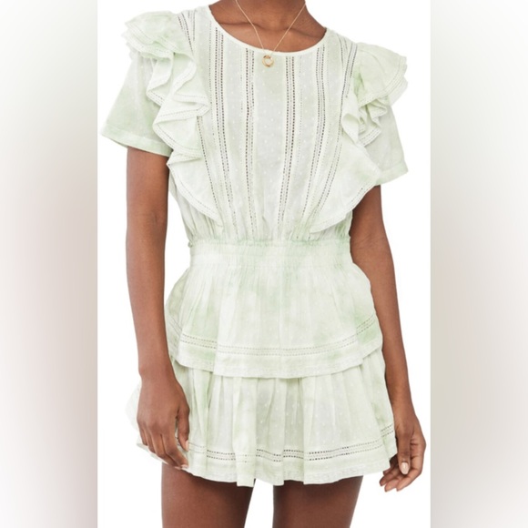 LoveShackFancy Dresses Love Shack Fancy Natasha Dress Moss Green